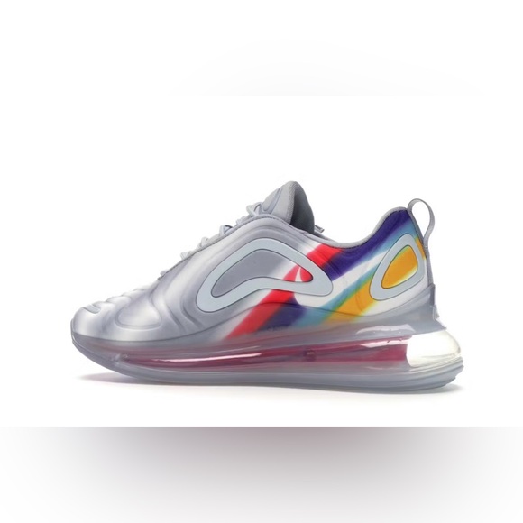 Nike Women’s Air Max 720 GS Wolf Grey Red Teal AR9293-011 Sneaker Size US 9 - Picture 2 of 6